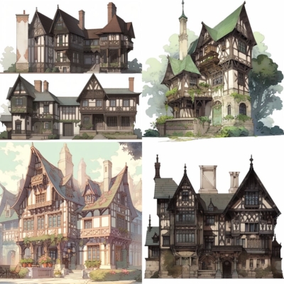 a castle on top of a building