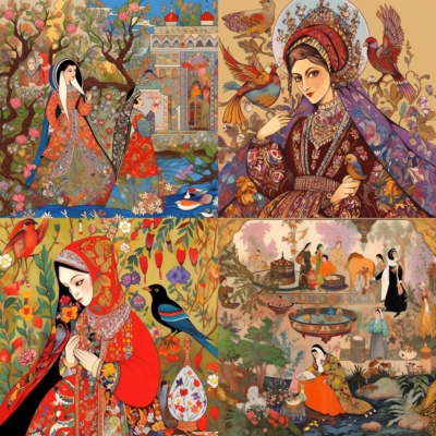 a painting of a person